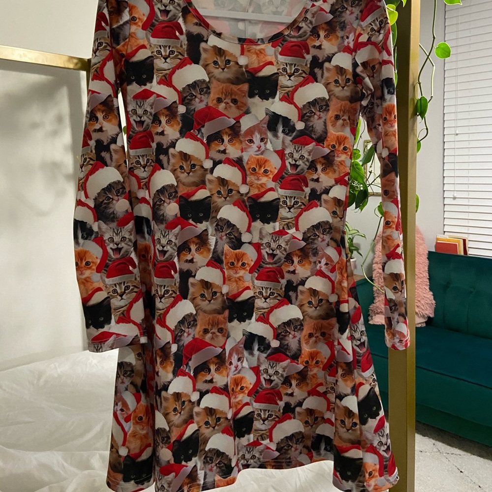 Christmas Dress with Cats